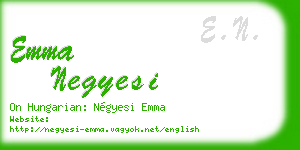 emma negyesi business card